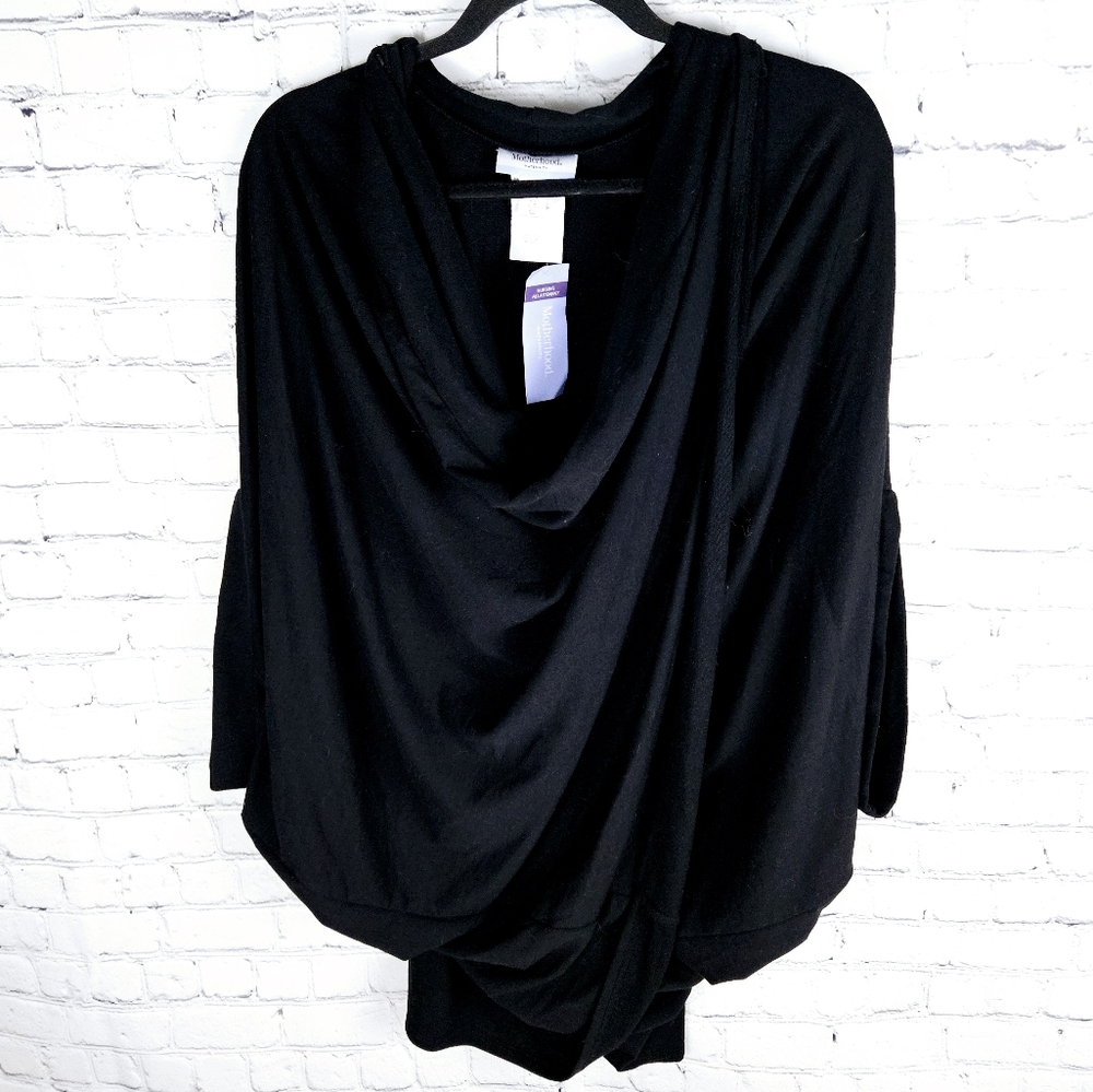 MOTHERHOOD MATERNITY | drapey flowy nursing coverup shawl cape cocoon cardigan